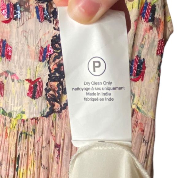 NWT Anthropologie Bhanuni by Jyoti Cydney Tiered Maxi Dress Beaded 2 Boho - Picture 6 of 14